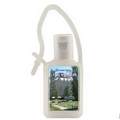 1/2 Oz. Flat Hand Sanitizer Bottle w/ Silicone Carabiner